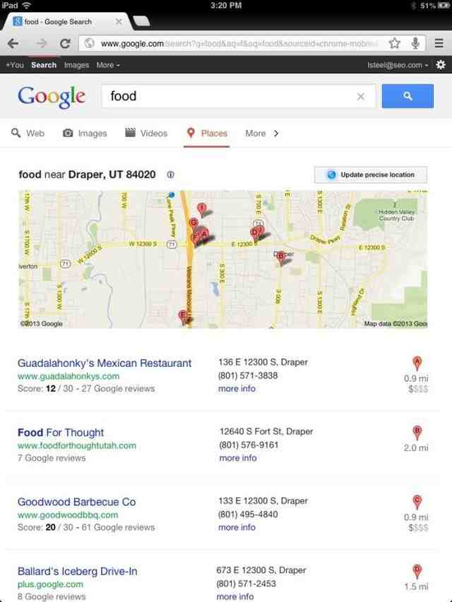 Are you logged into the correct Google account?